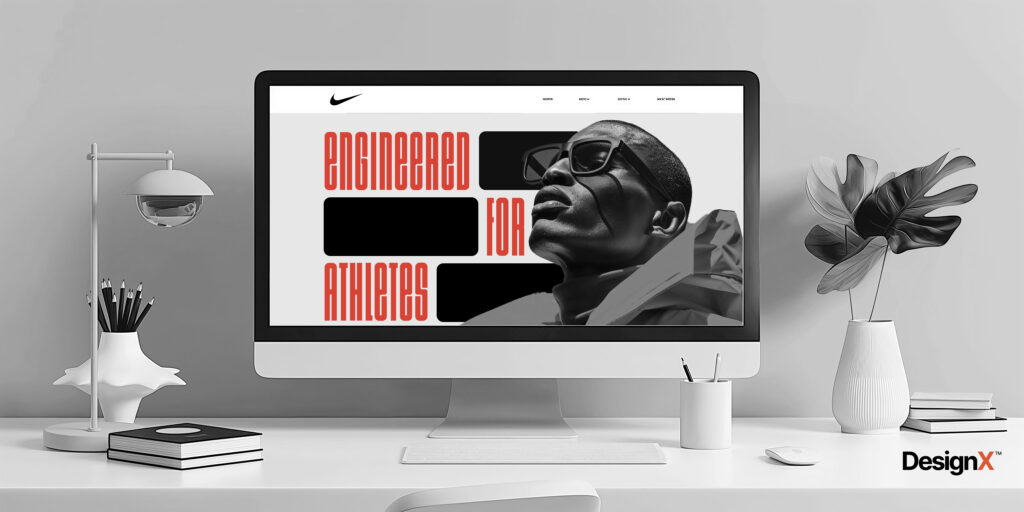 DesignX - Professional Website, man looking at a beautifully designed UXUI website.