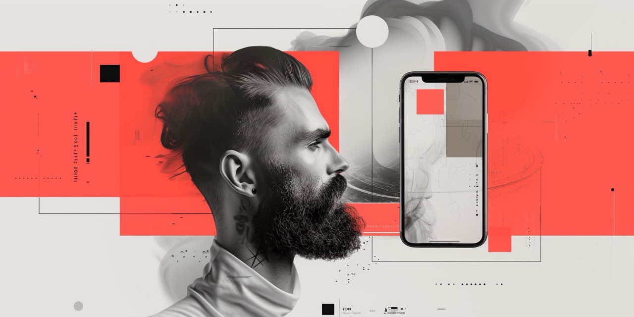 DesignX - Man looking at phone UXUI