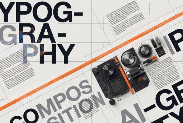 AI Branding: How Artificial Intelligence is Transforming Brand Design - DesignX editorial illustration