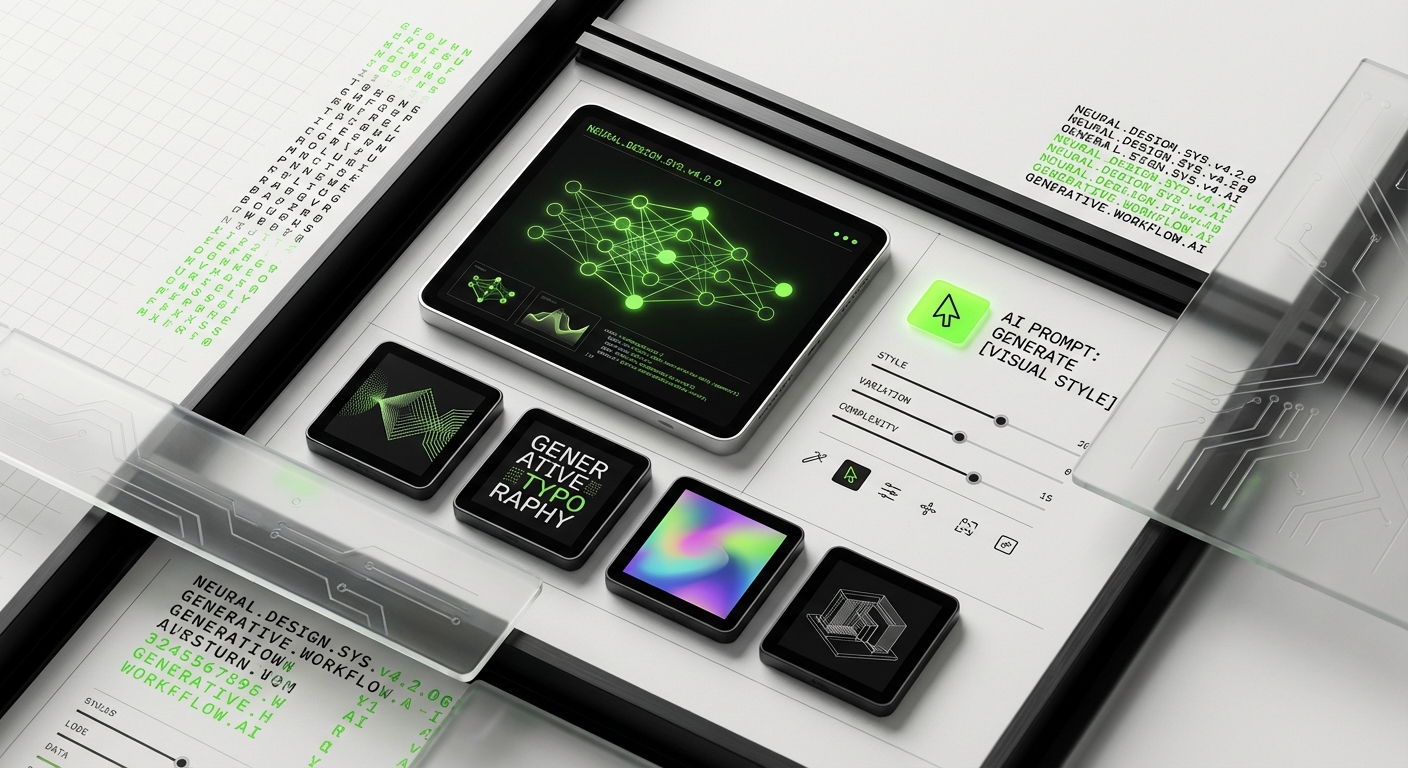 AI visual design tools - DesignX editorial illustration