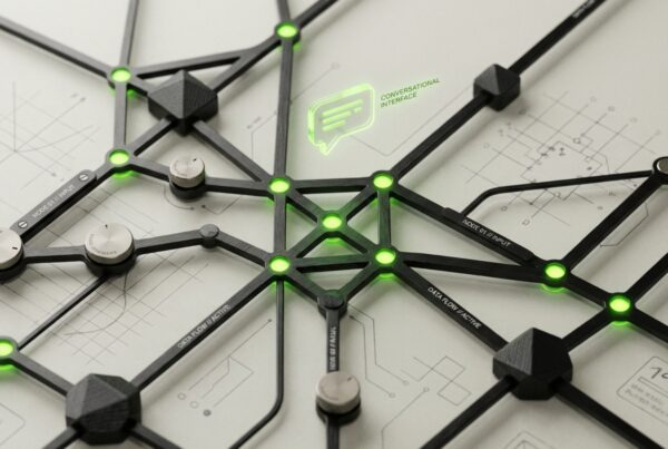 Designing AI-Powered Products: UX Patterns for Machine Learning Interfaces - DesignX editorial illustration