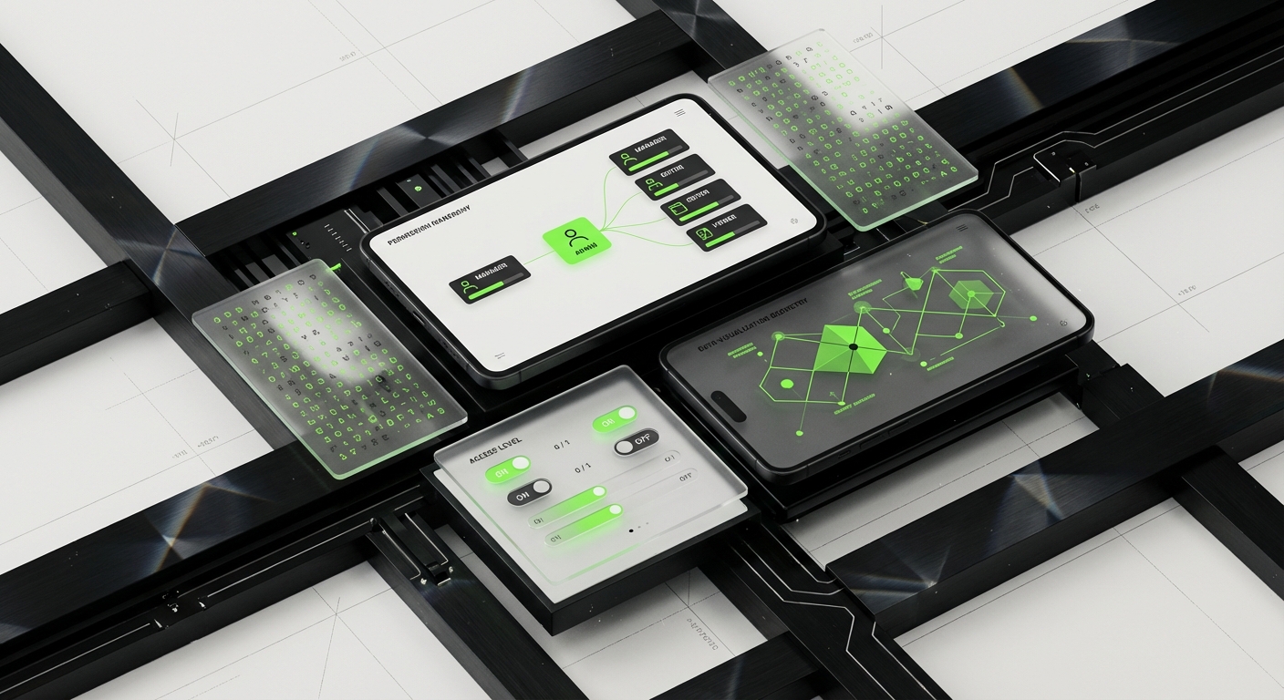 Role-based access UX design - DesignX editorial illustration