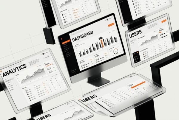 SaaS platform dashboard showing analytics and user management interface redesign
