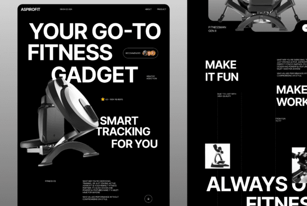 DesignX portfolio — AspiroFit Future of Fitness Branding