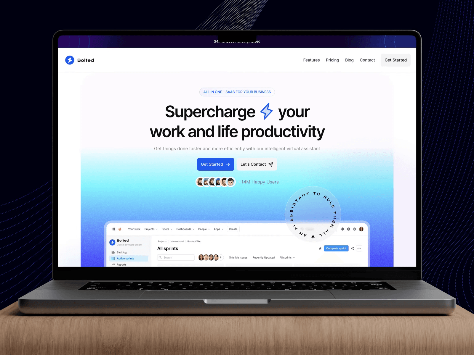 DesignX portfolio — Bolted SaaS Website Design