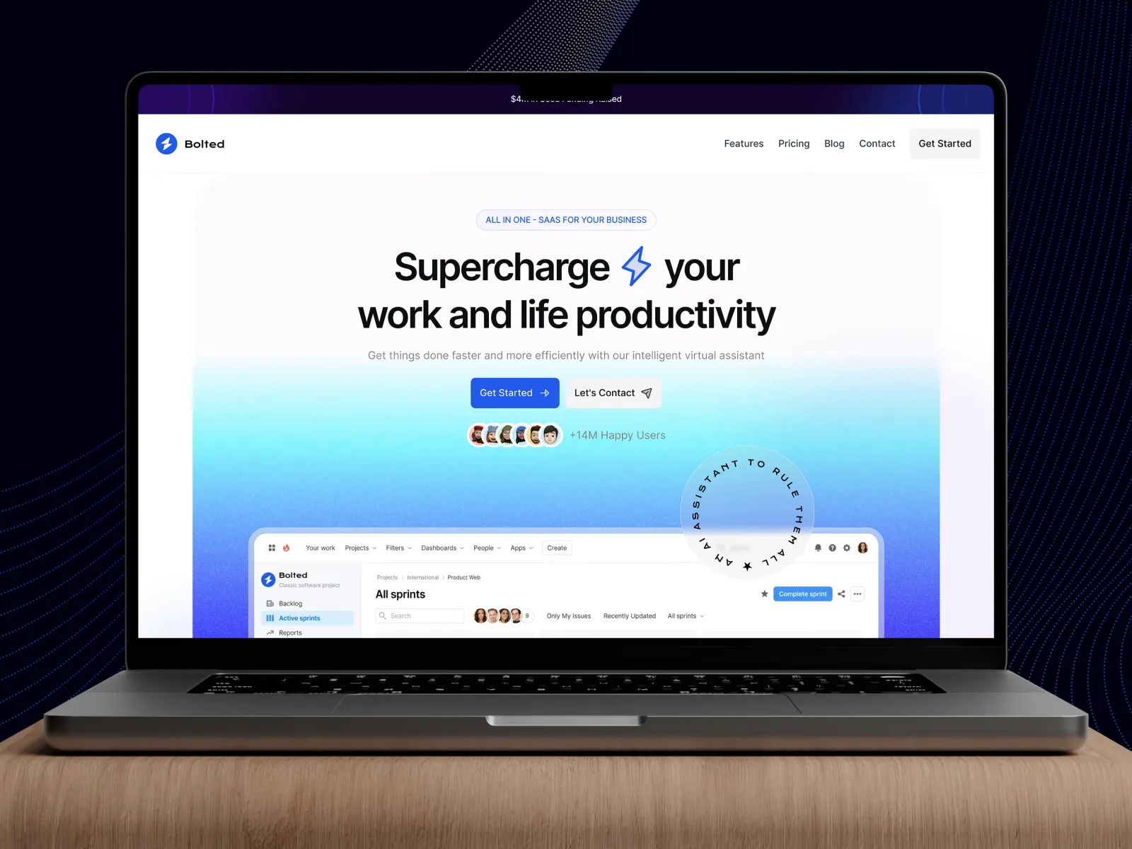DesignX portfolio — Bolted SaaS Website Design