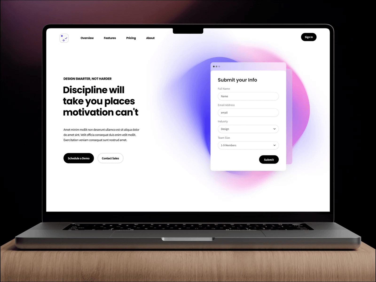 DesignX portfolio — Creative SaaS Hero Section Design