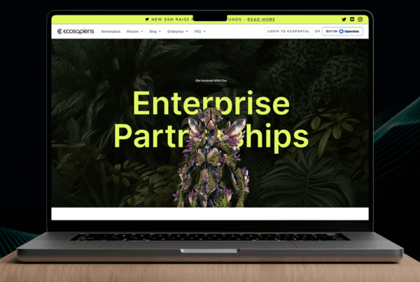 DesignX portfolio — Ecosapiens Enterprise Page Design