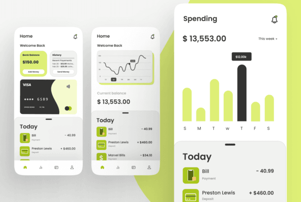 DesignX portfolio — FinWallet Mobile App Design