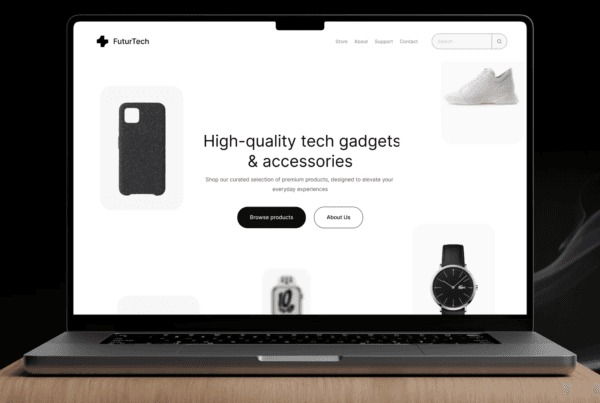 DesignX portfolio — FuturTech Business Landing Page
