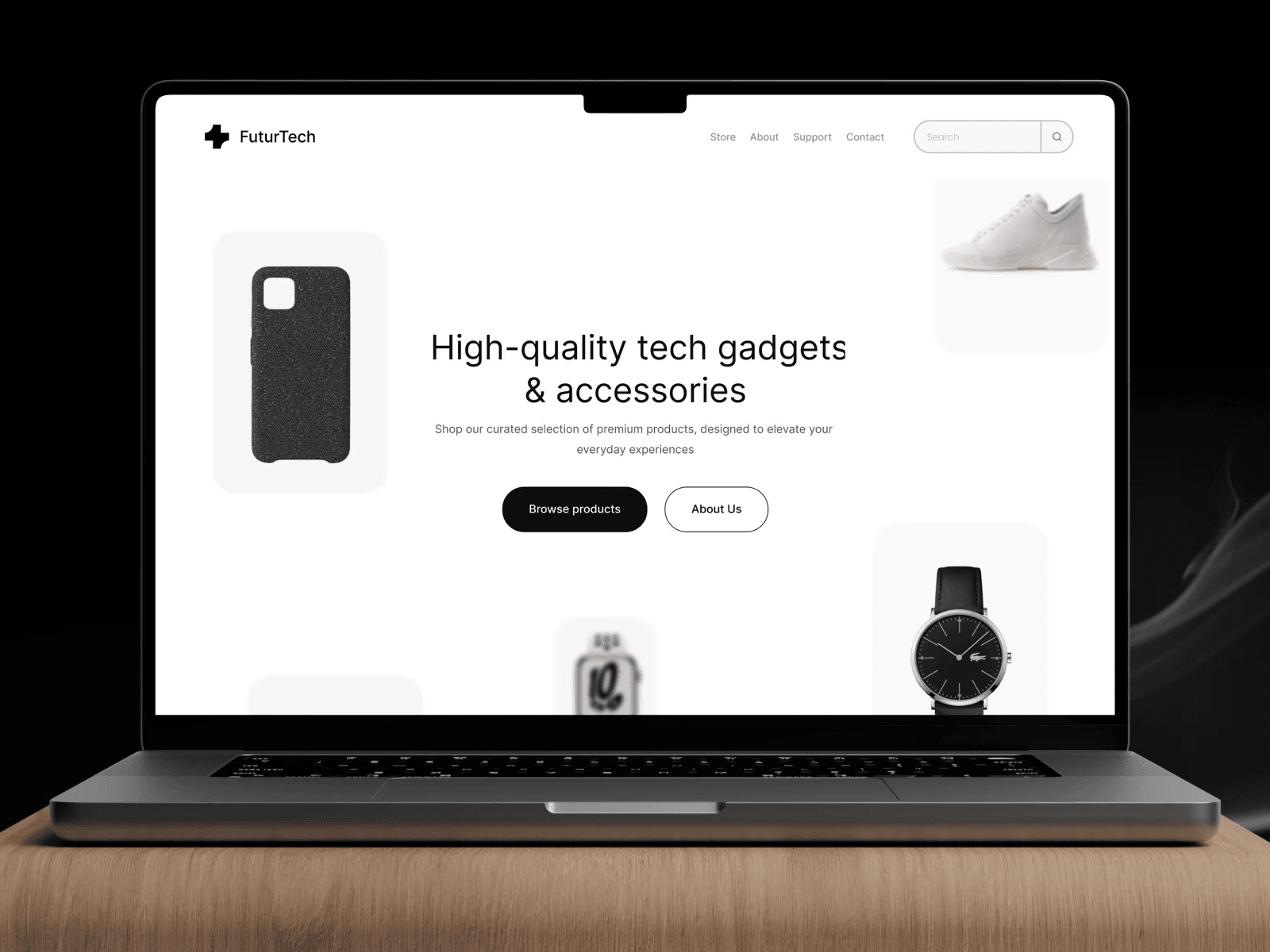 DesignX portfolio — FuturTech Business Landing Page