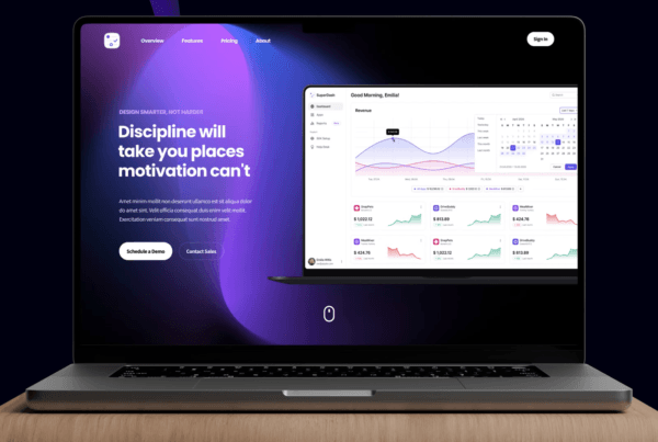 DesignX portfolio — SaaS Landing Page Hero Section