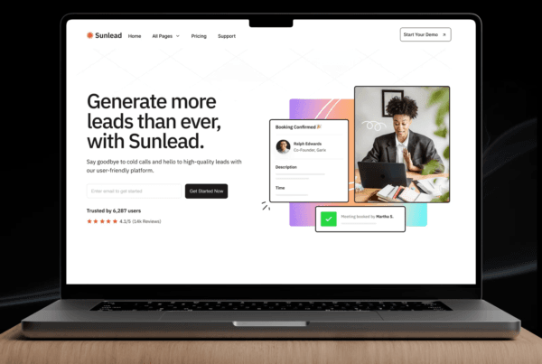 DesignX portfolio — Sunlead SaaS Dashboard Design