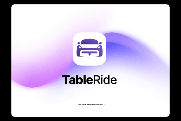 DesignX portfolio — TableRide Logo Branding Design