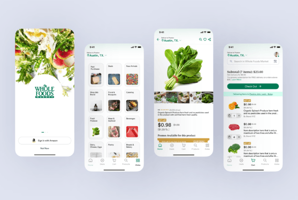 DesignX portfolio — Whole Foods Market App Design