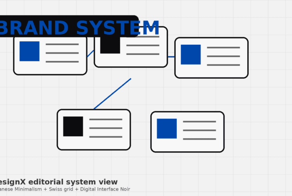brand strategy package hero shown as a premium DesignX editorial interface