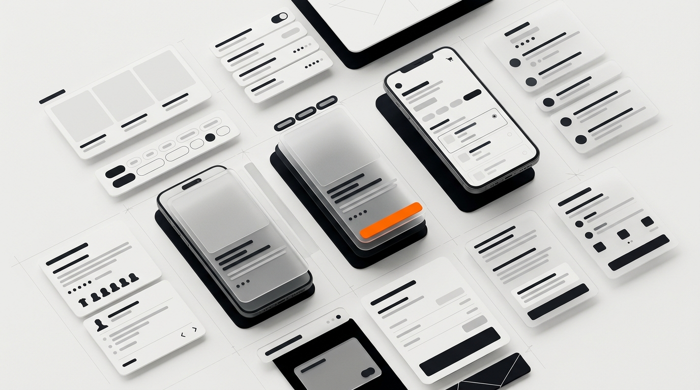 Premium ecommerce product page interface with gallery, options, trust modules, reviews, and purchase flow