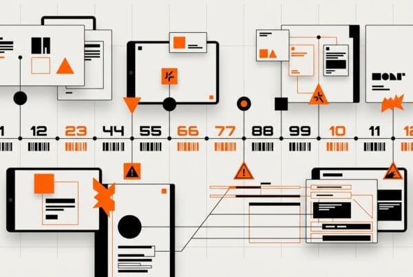 Rebrand timeline and process roadmap interface