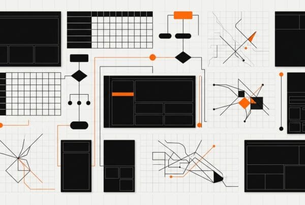 UX design Boise hero with partner scorecards and product journey screens