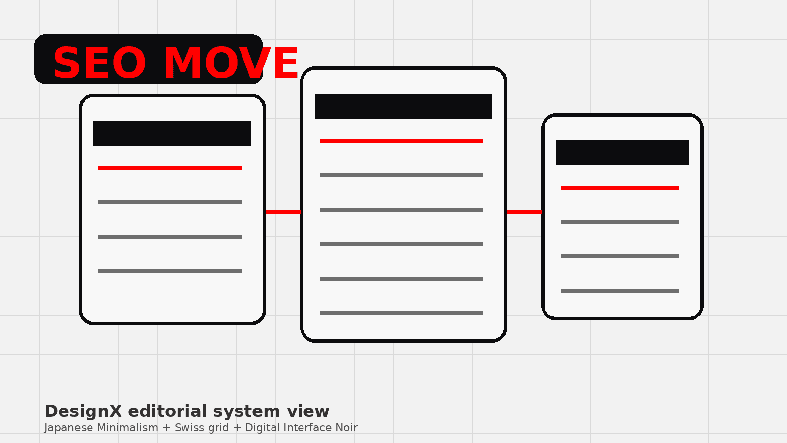redesign website without hurting SEO hero shown as a premium DesignX editorial interface