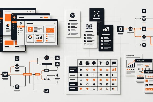 SaaS UI UX design agency hero showing agency fit decision screens