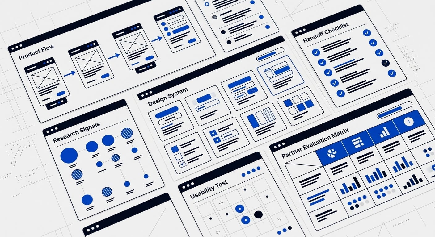 SaaS UI UX design agency evaluation matrix for buyer selection