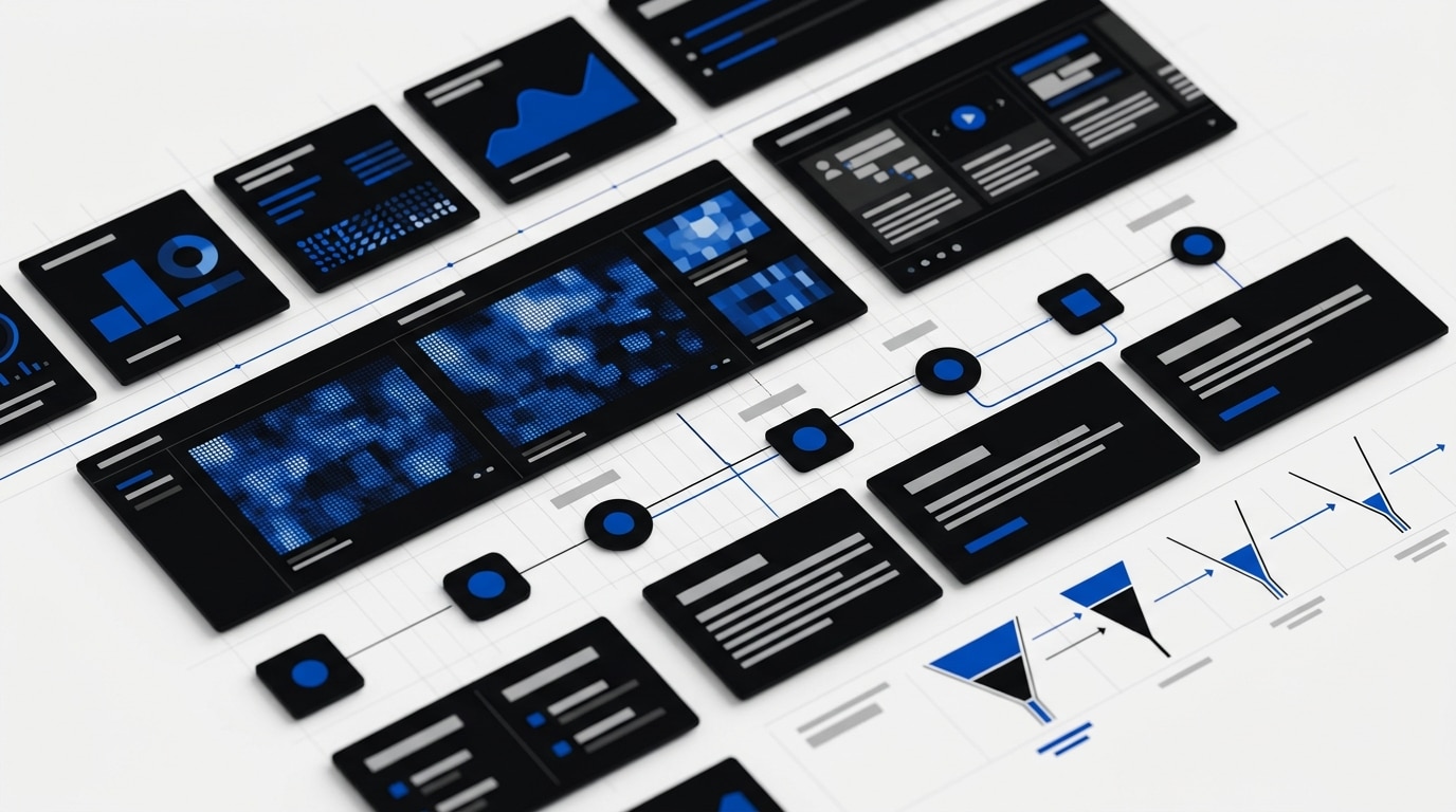Conversion research workspace for a website redesign agency for conversion