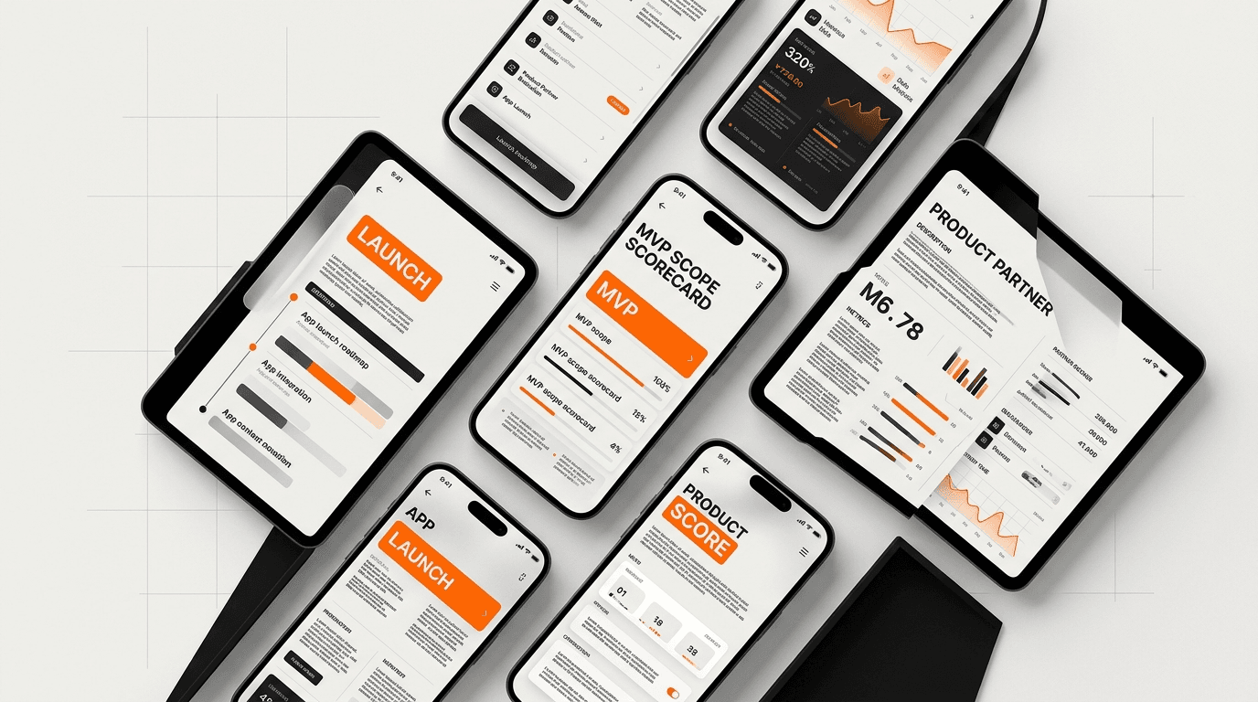 App launch product partner evaluation UI on minimal devices