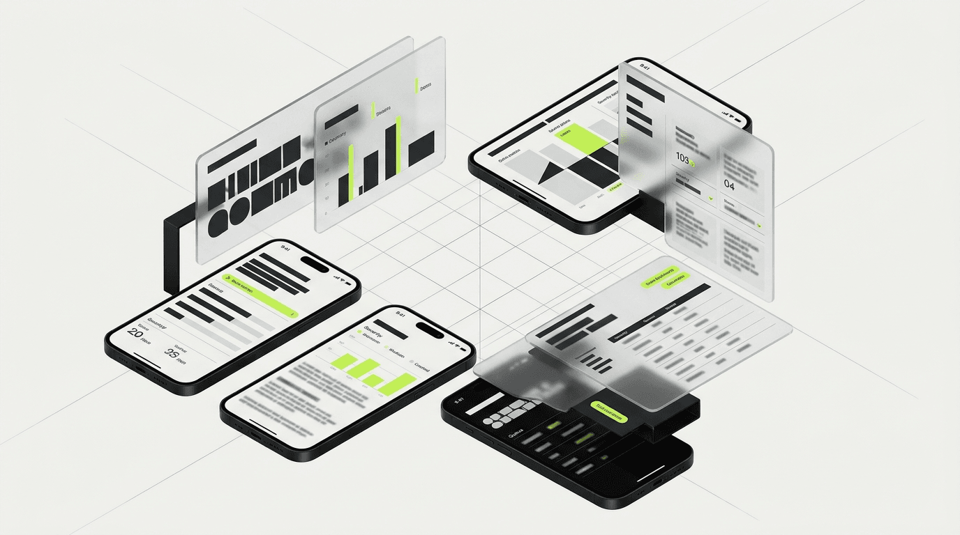 Role-specific SaaS support dashboard views connected through a shared metric model