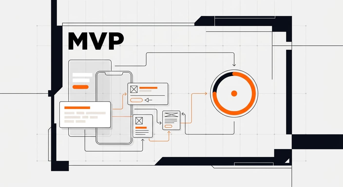 MVP design for startups hero — usable first product map