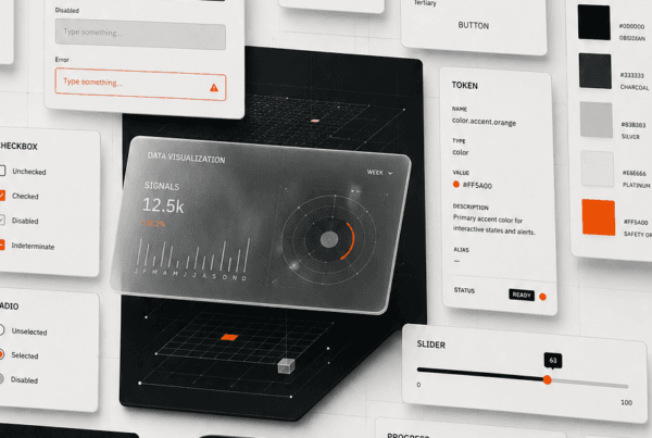 Design system audit workspace mapping components, evidence, and remediation priorities