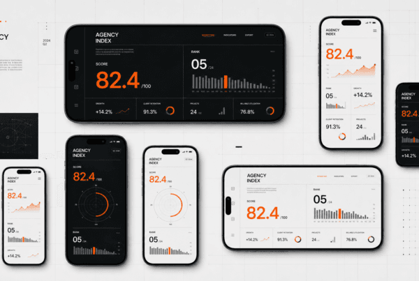Mobile app design agency comparison across responsive product screens