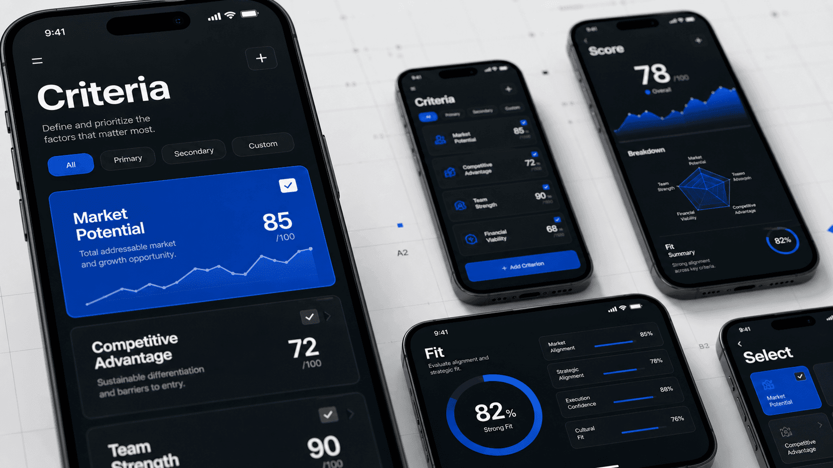 Criteria for comparing top US mobile app design agencies by fit and team strength