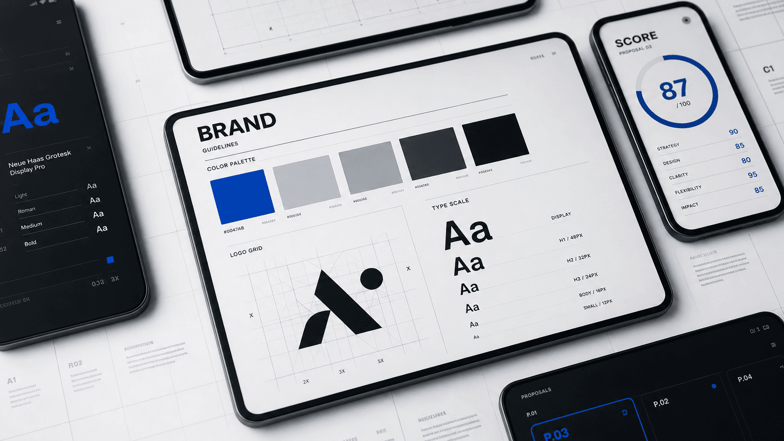 Branding agency Boise proposal scorecard for strategy, identity, rollout, and senior access
